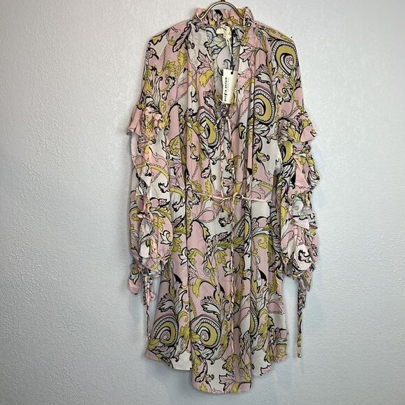 NWT Ted Baker Gartes Printed Dress MIB Printed Dress Ted 4/ US XL - Picture 2 of 14